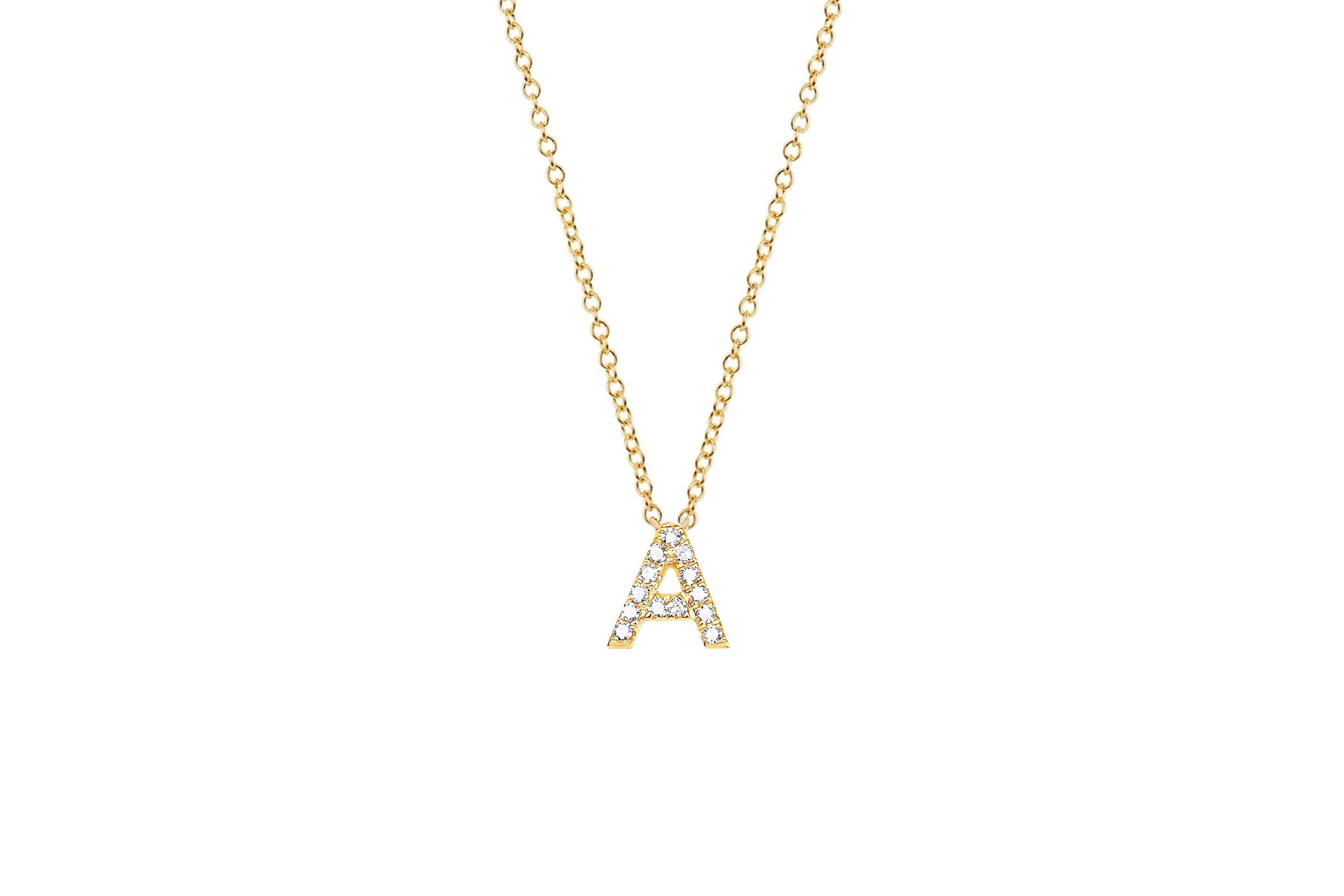 Buy Children's Initial Charm Necklace in 18ct Gold Vermeil Online in India  - Etsy